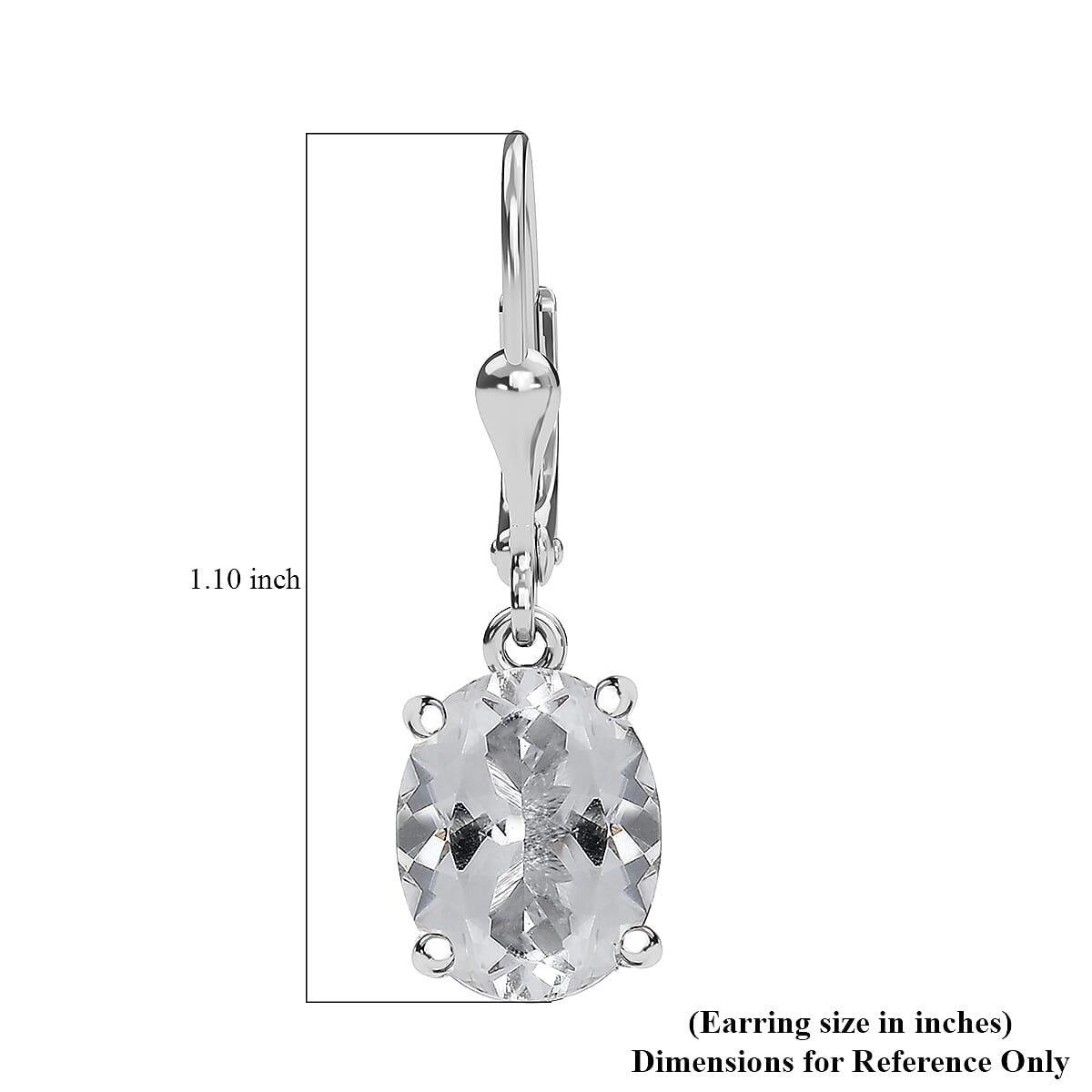 J Francis Embellished with Crystal by Swarovski Earrings in Platinum Over Sterling Silver