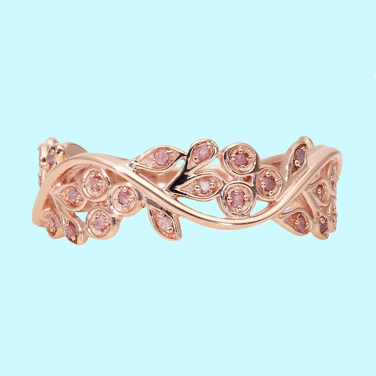 Buy Uncut Natural Pink Diamond Ring in Vermeil Rose Gold Over Sterling  Silver (Size 9.0) 0.25 ctw at ShopLC.