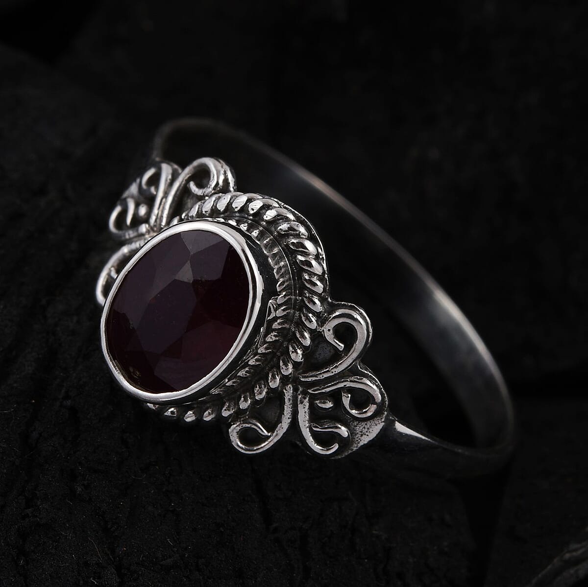 BALI LEGACY Niassa Ruby Ring in Sterling Silver 1.50 ctw image number 1