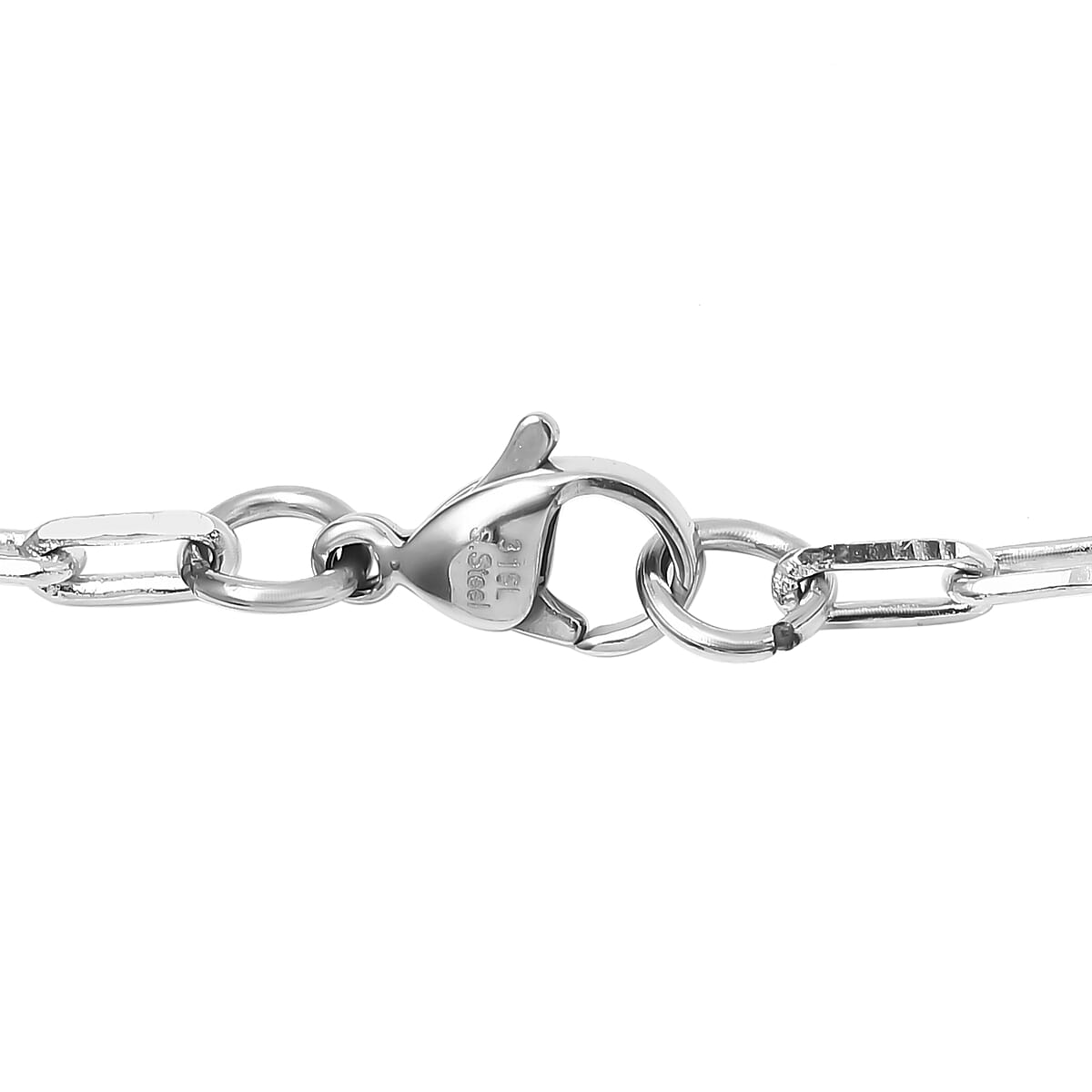 Malagasy Labrodorite 5.75 ctw Necklace in Silvertone and Stainless Steel 18 Inches  image number 3