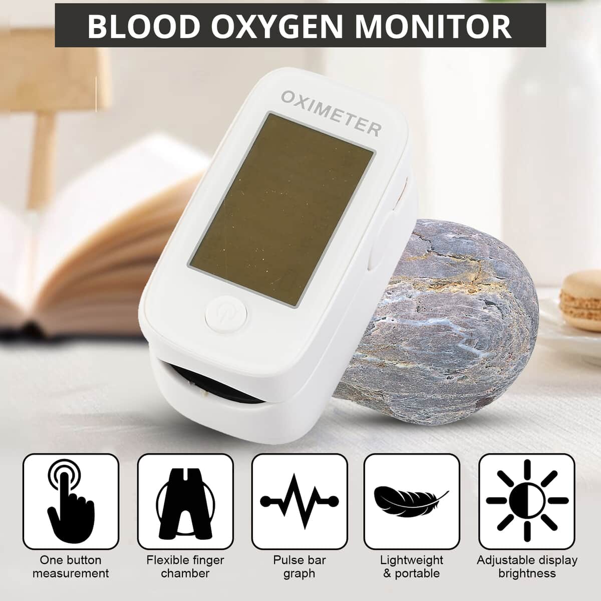 YIMI LIFE Blood Oxygen Monitor - White image number 2