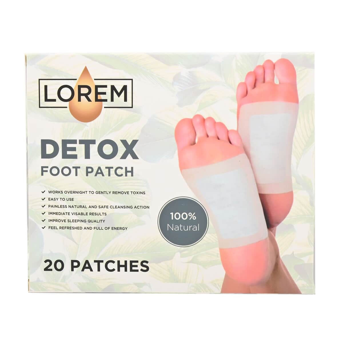 Lorem Natural Detox Foot Patch 20 Patches image number 0