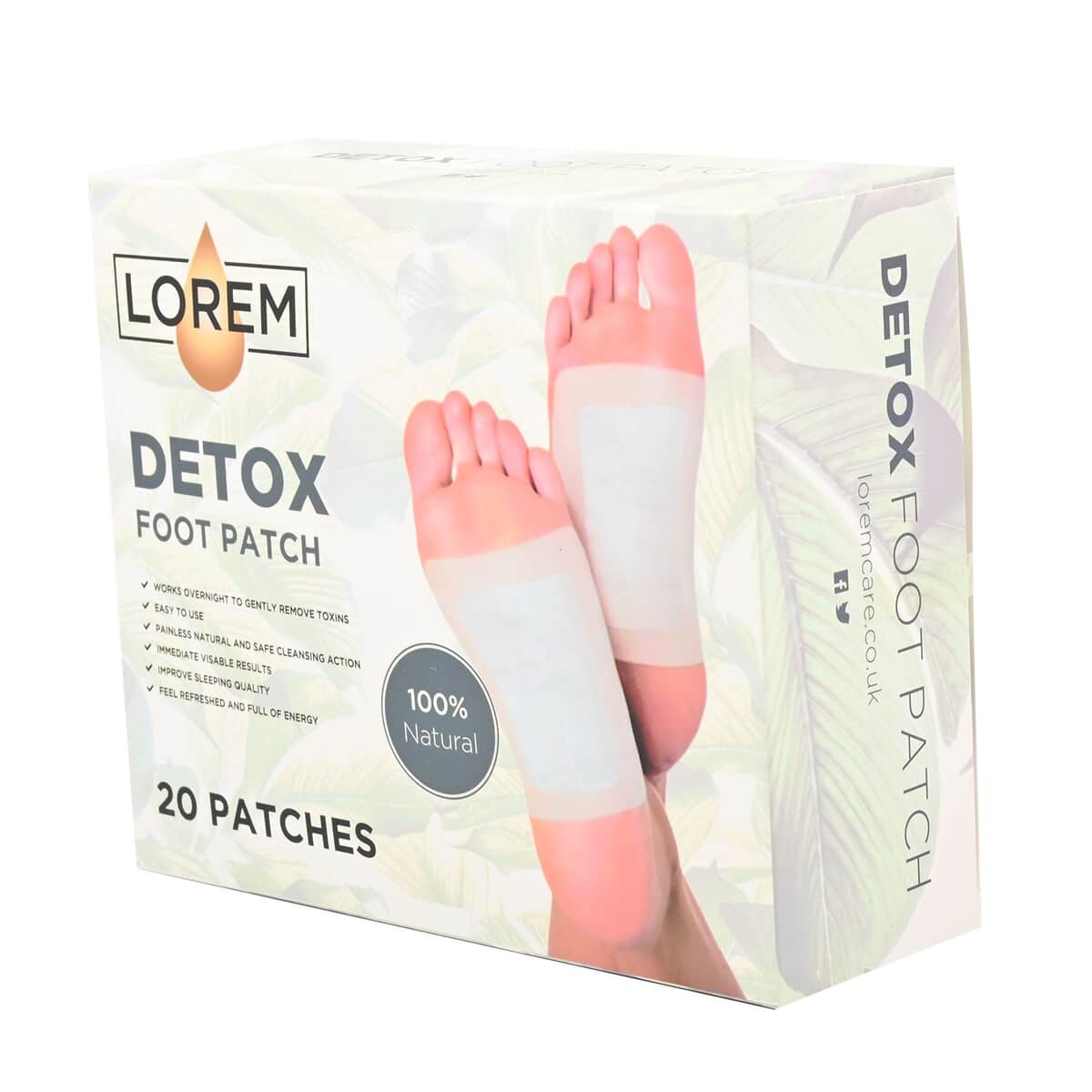 Lorem Natural Detox Foot Patch 20 Patches image number 4