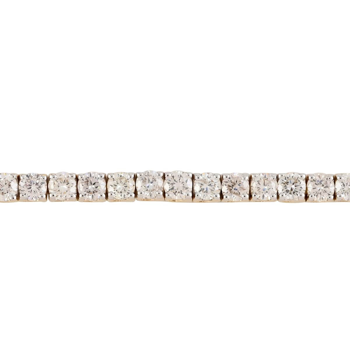 NY Closeout 14K White Gold Diamond G-H I1 Tennis Bracelet (8.00 In) 12.10 Grams 5.00 ctw image number 2