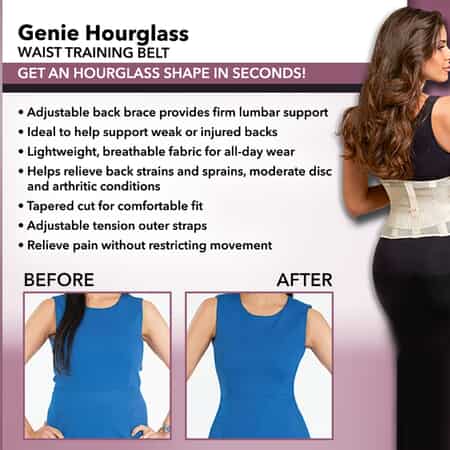 Buy GENIE Hourglass Waist and Lumbar Support Brace (3X/4X, Nude) at ShopLC.
