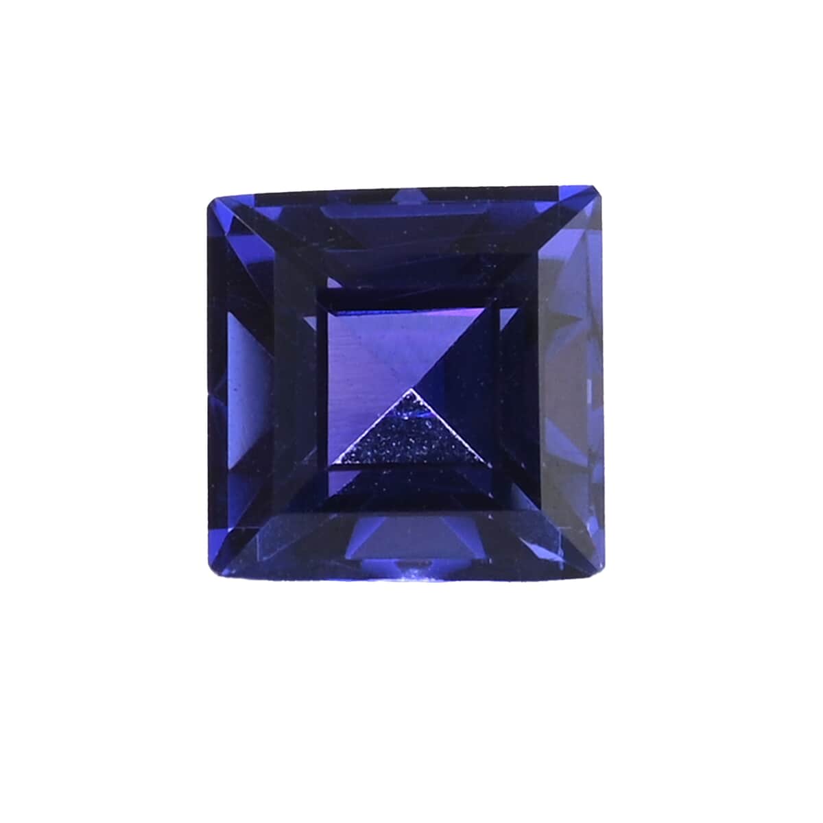 Certified & Appraised AAAA Vivid Tanzanite (Sqr Cushion Free Size) Approx 3.00 ctw image number 0