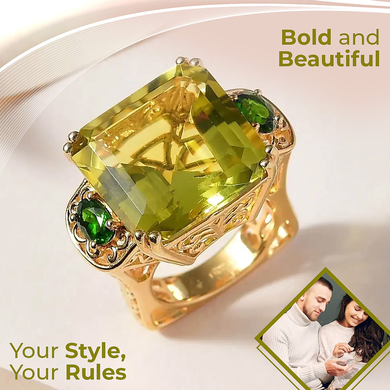 Green Gold Quartz / 10 - Product card gallery slide 2 (9431339532543)