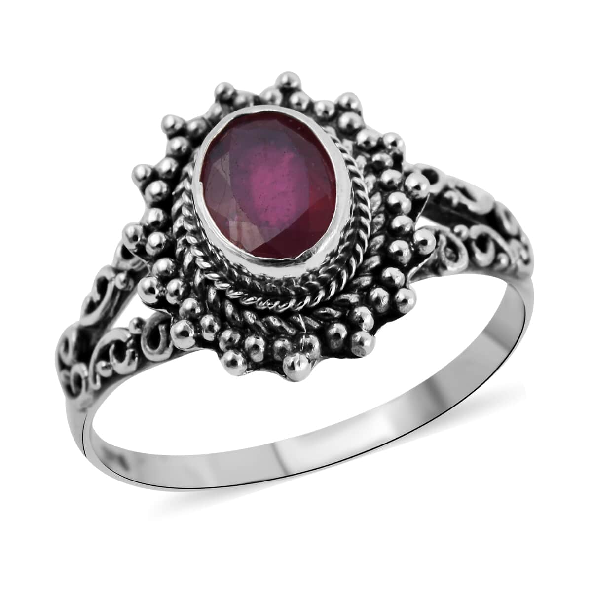 BALI LEGACY Niassa Ruby Ring in Sterling Silver (Size 10.0) 1.50 ctw image number 0