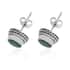 BALI LEGACY Socoto Emerald Stud Earrings in Sterling Silver 1.50 ctw image number 3