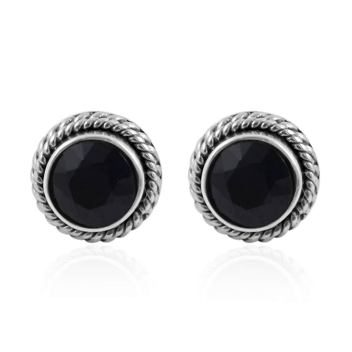 Bali Legacy Diffused Blue Sapphire Stud Earrings in Sterling Silver 1.50 ctw image number 0