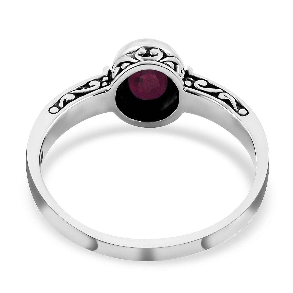 Bali Legacy Niassa Ruby Ring in Sterling Silver (Size 6.0) 1.75 ctw image number 4