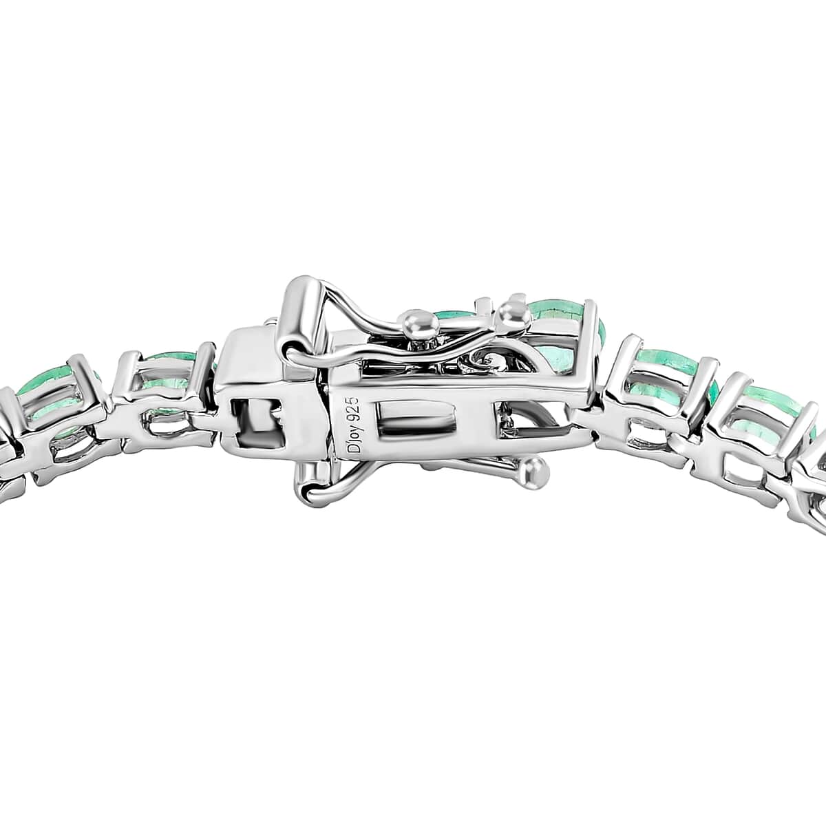 Boyaca Colombian Emerald Tennis Bracelet in Platinum Over Sterling Silver (6.50 In) 9 Grams 5.65 ctw image number 3