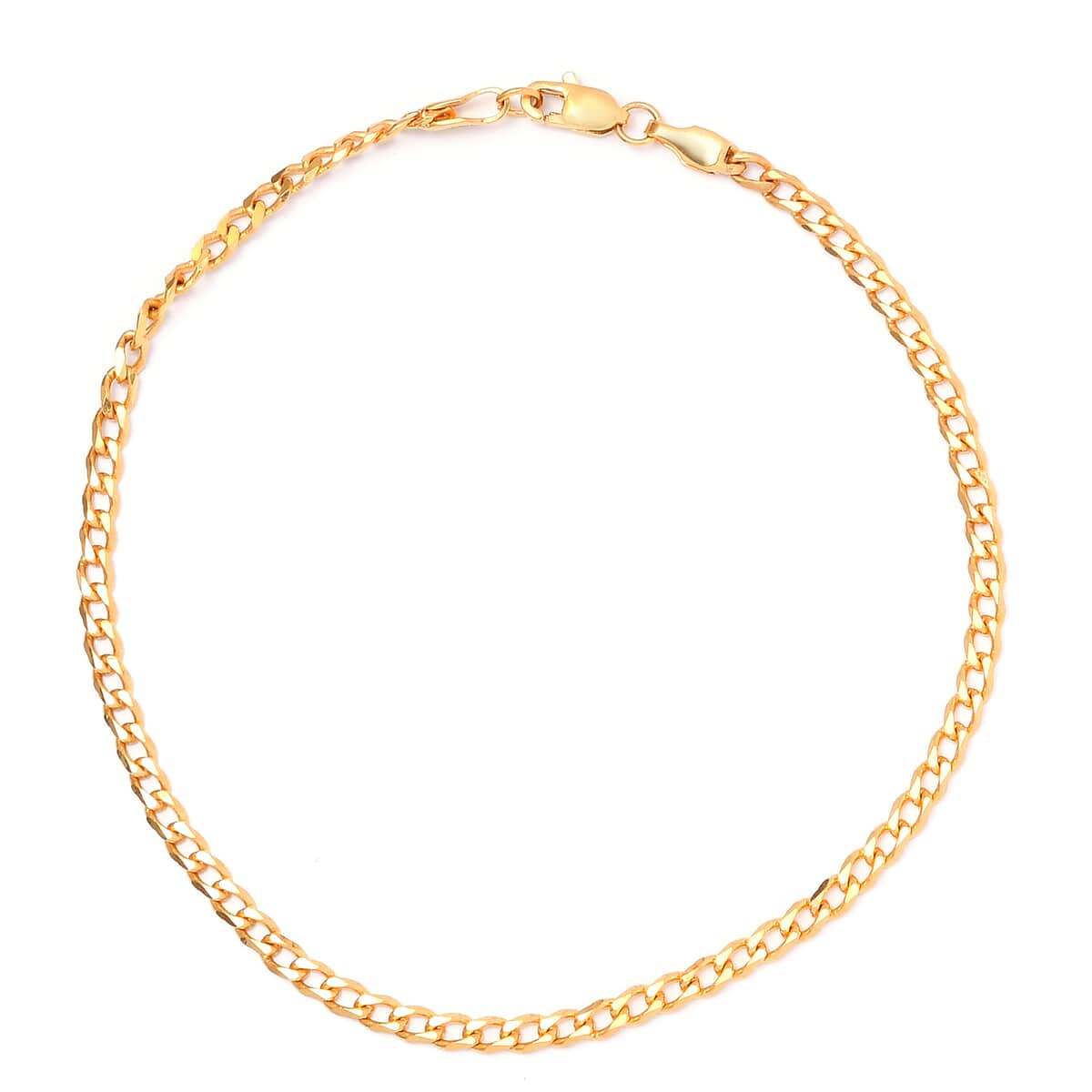 22K Yellow Gold 2mm Curb Chain Bracelet (8.00 In) 5.50 Grams image number 0