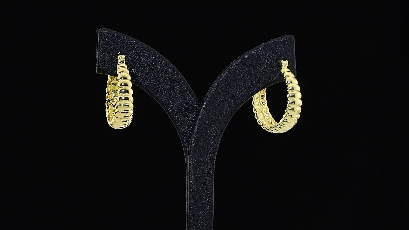 EverTrue Full Hoop Earring in 18K YG Plated