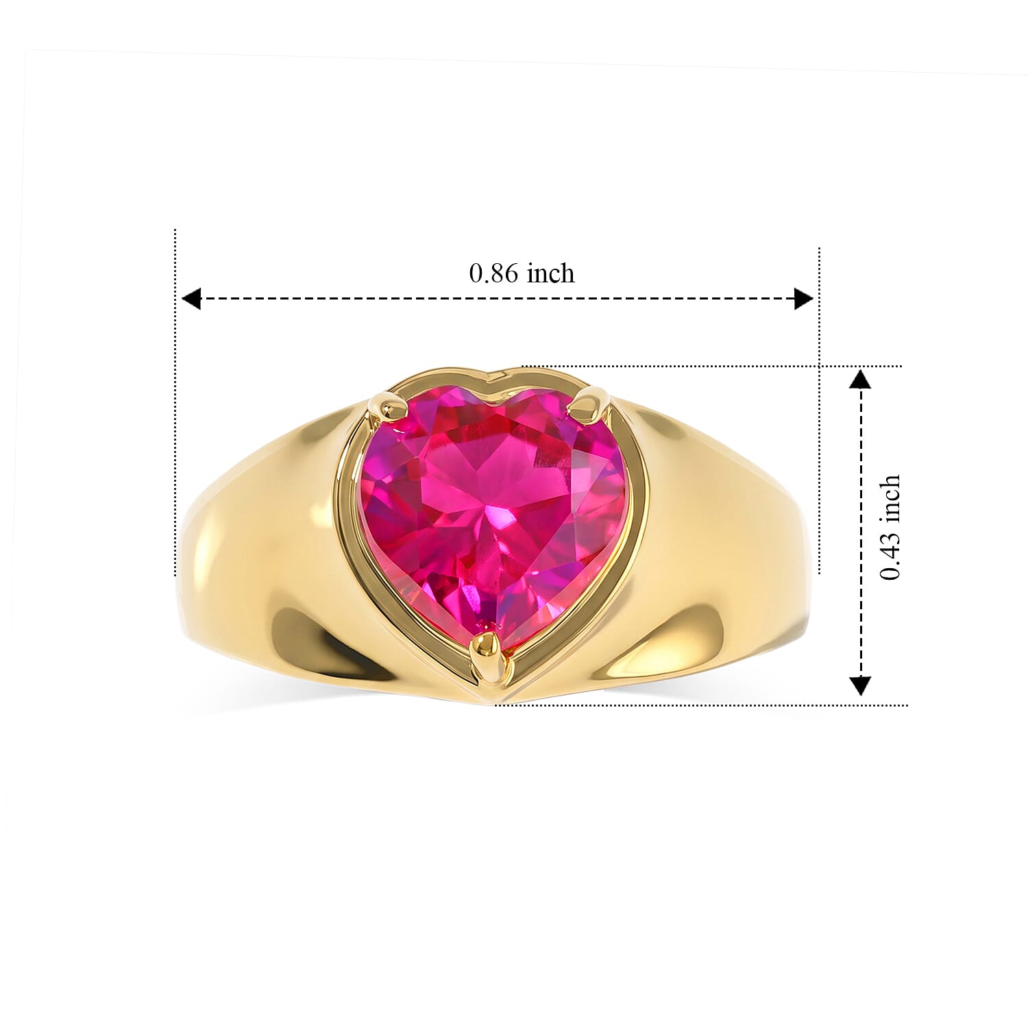 EverTrue Volcanic Triplet Quartz 2.75 ctw Ring in 18K YG Plated (Size 7.0)