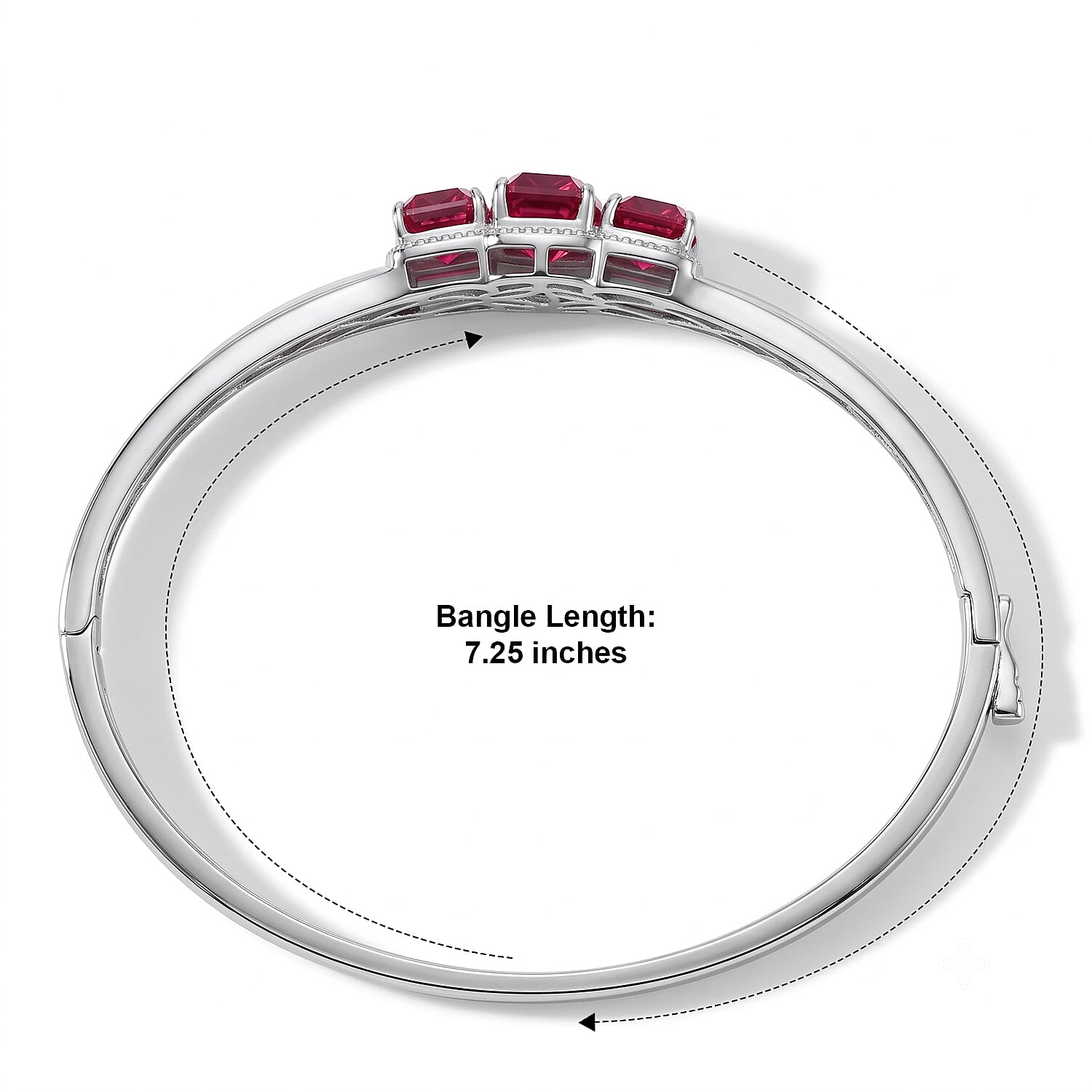 EverTrue Volcanic Quartz (Triplet) 9.10 ctw Bangle Bracelet in 18K YG Plated and Platinum Bond (6.50 In)