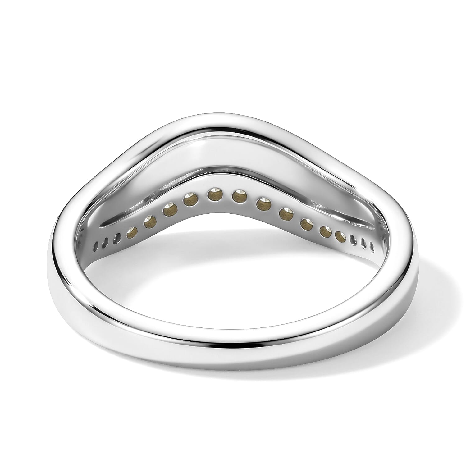 D'Joy Natural Yellow Diamond I3 0.20 ctw Ring in 18K Vermeil Yellow Gold Over Sterling Silver (Size 6.0)
