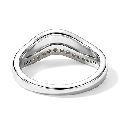 D'Joy Natural Yellow Diamond I3 0.20 ctw Ring in 18K Vermeil Yellow Gold Over Sterling Silver (Size 6.0)