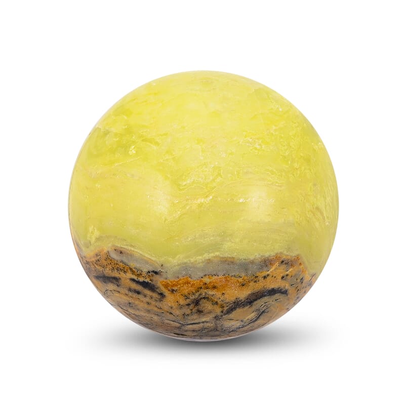 Yellow Infinite Stone Sphere 2 Approx 1370Ctw