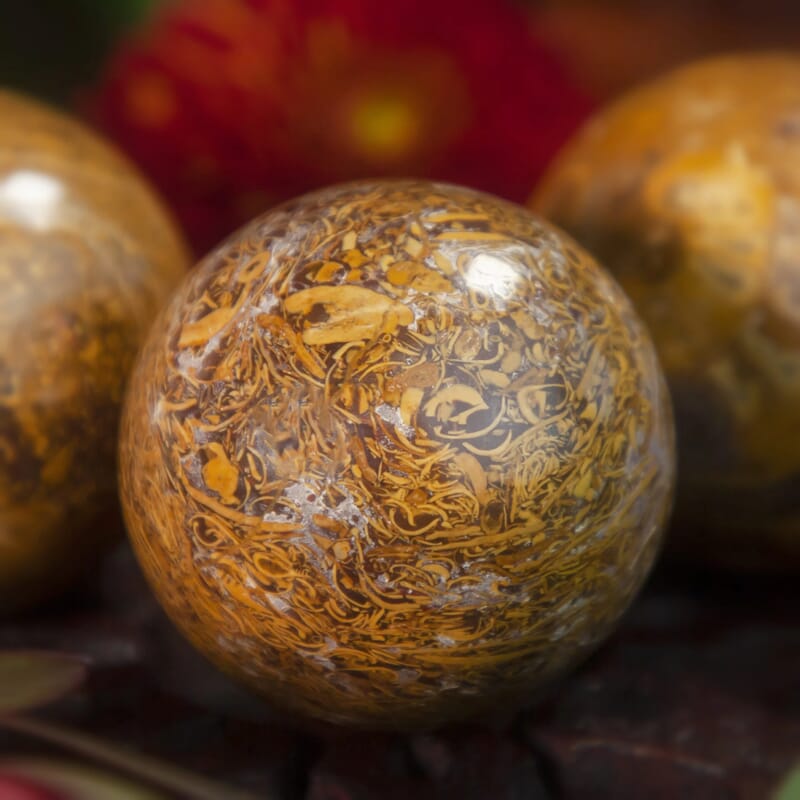 Sanskrit Jasper Sphere 1.5-2 Approx 1195Ctw
