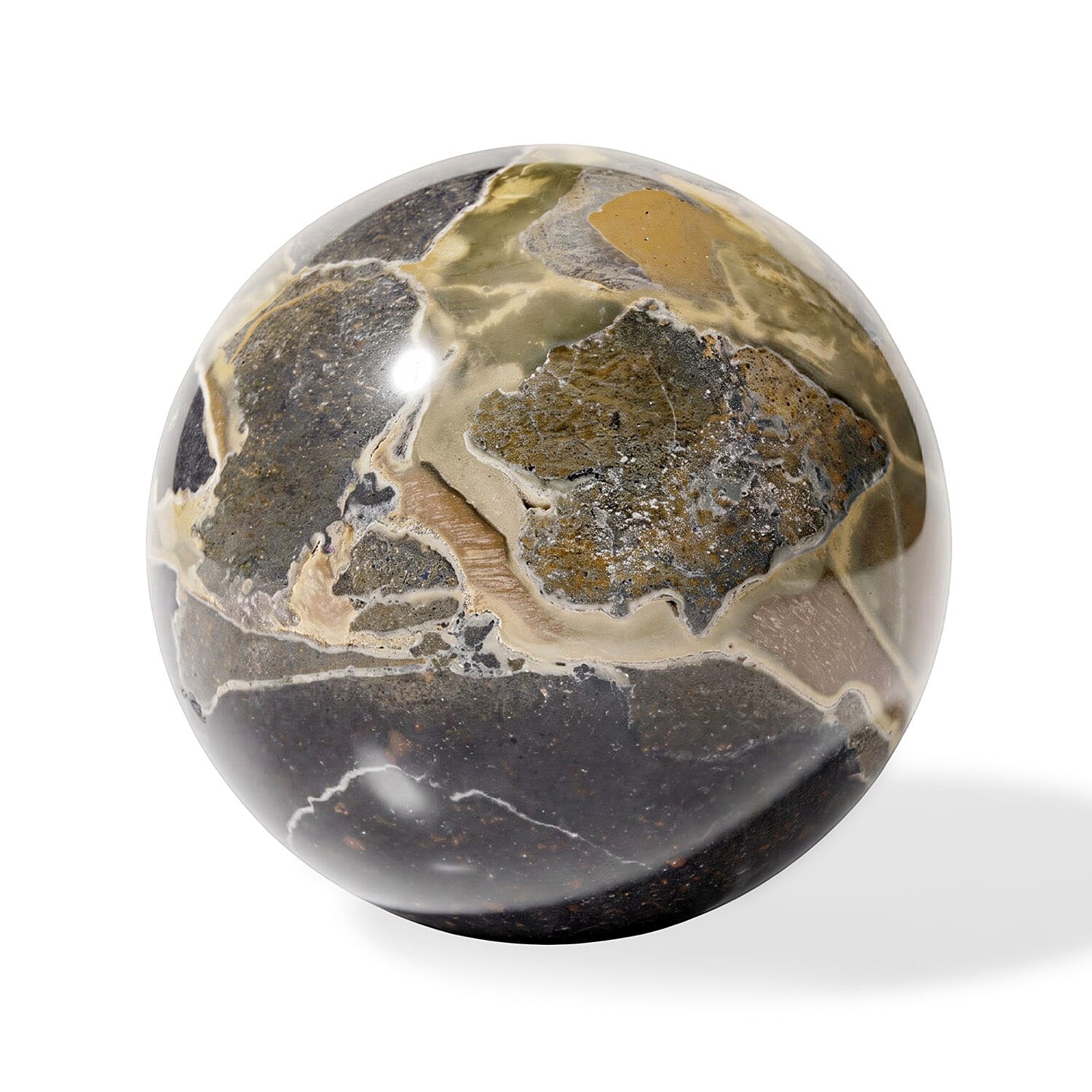 Brecciated Shungite Sphere 2 Approx 110Ctw