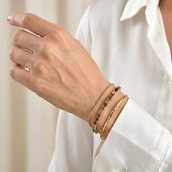 Yellow Gold Over Sterling Silver / 6.5 Inches - Product card gallery slide 3 (10306362736953)