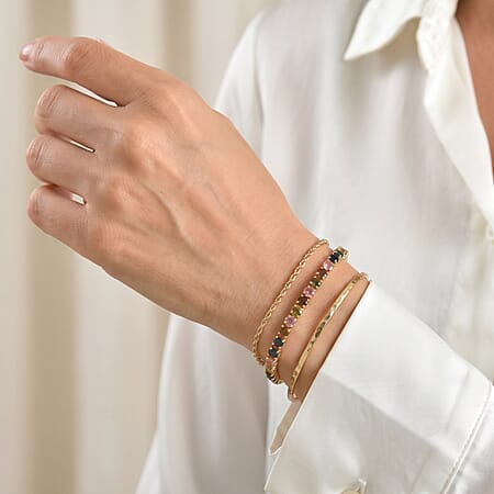Yellow Gold Over Sterling Silver / 6.5 Inches - Product card gallery slide 3 (10306362736953)