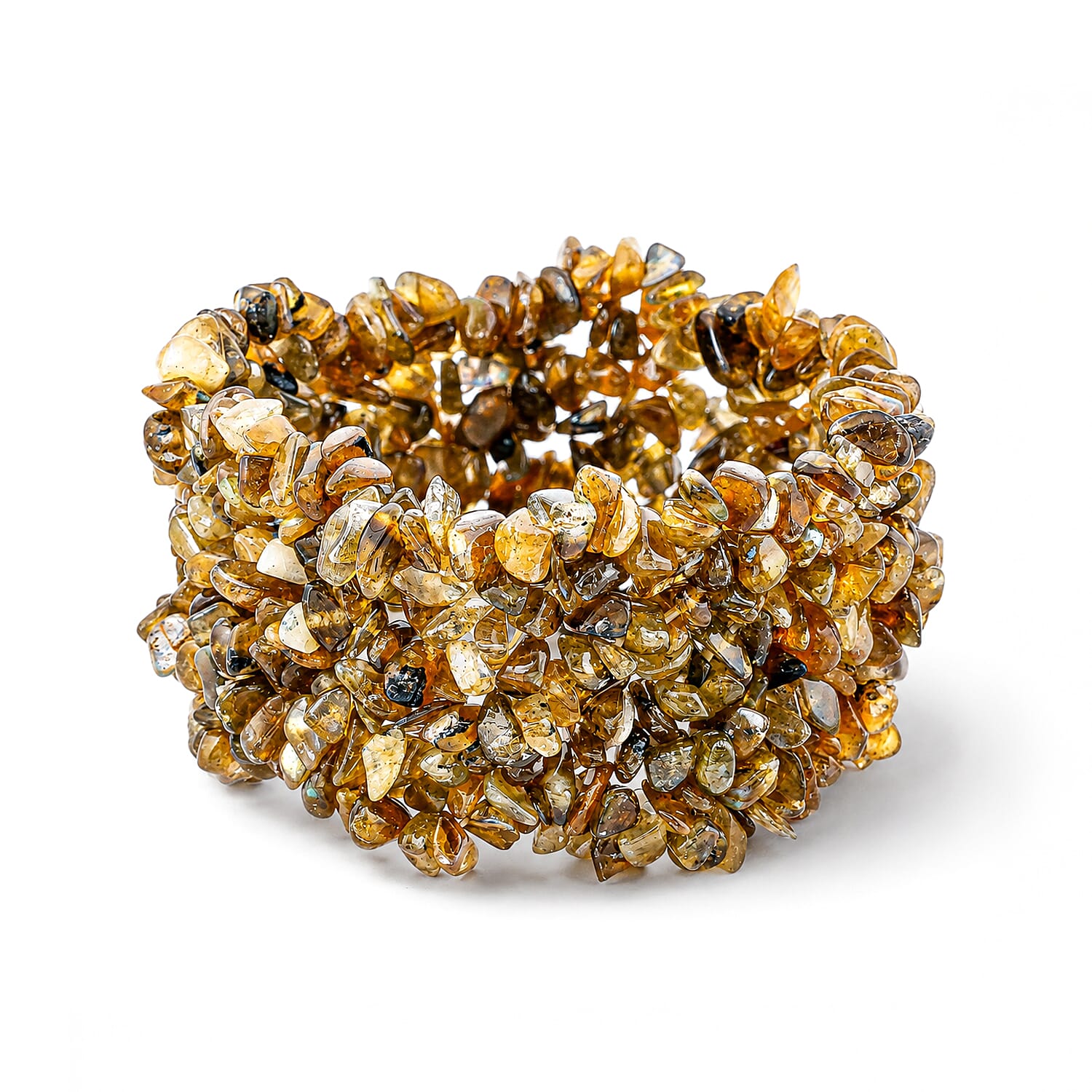 Malagasy Labradorite 314.10 ctw Chips Stretch Bracelet (6.0-8.0In)