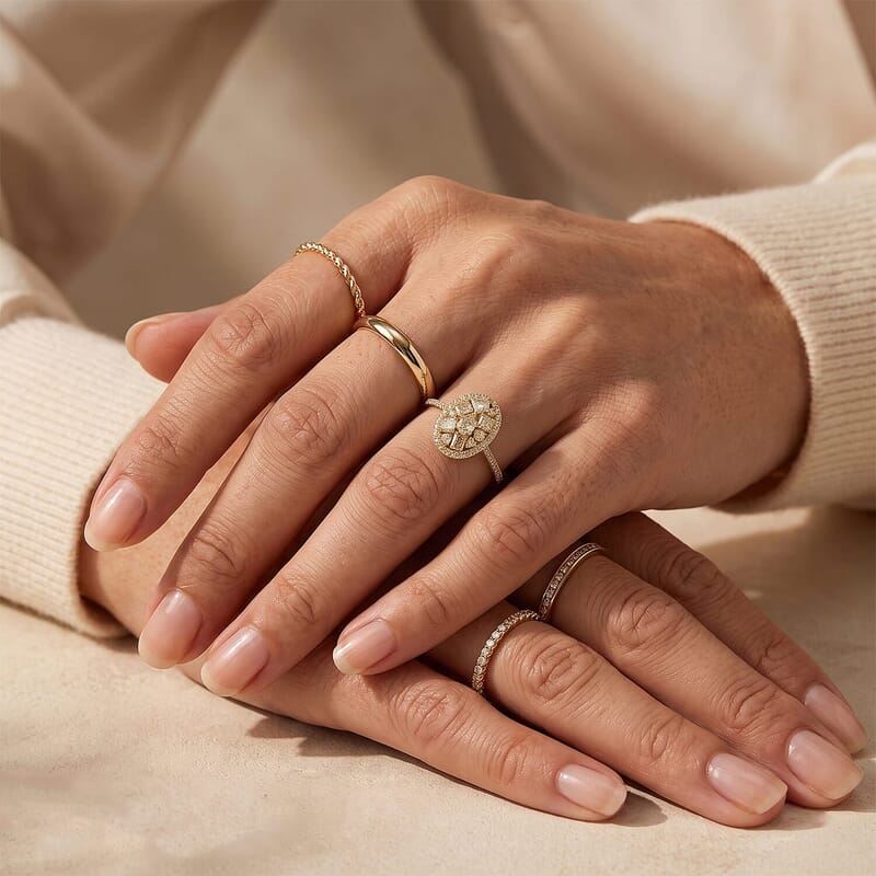 SGL Certified Luxoro Natural Yellow Diamond I1-I2 1.00 ctw Garden of Golden Brilliance Ring in 10K Yellow Gold (Size 5.0)