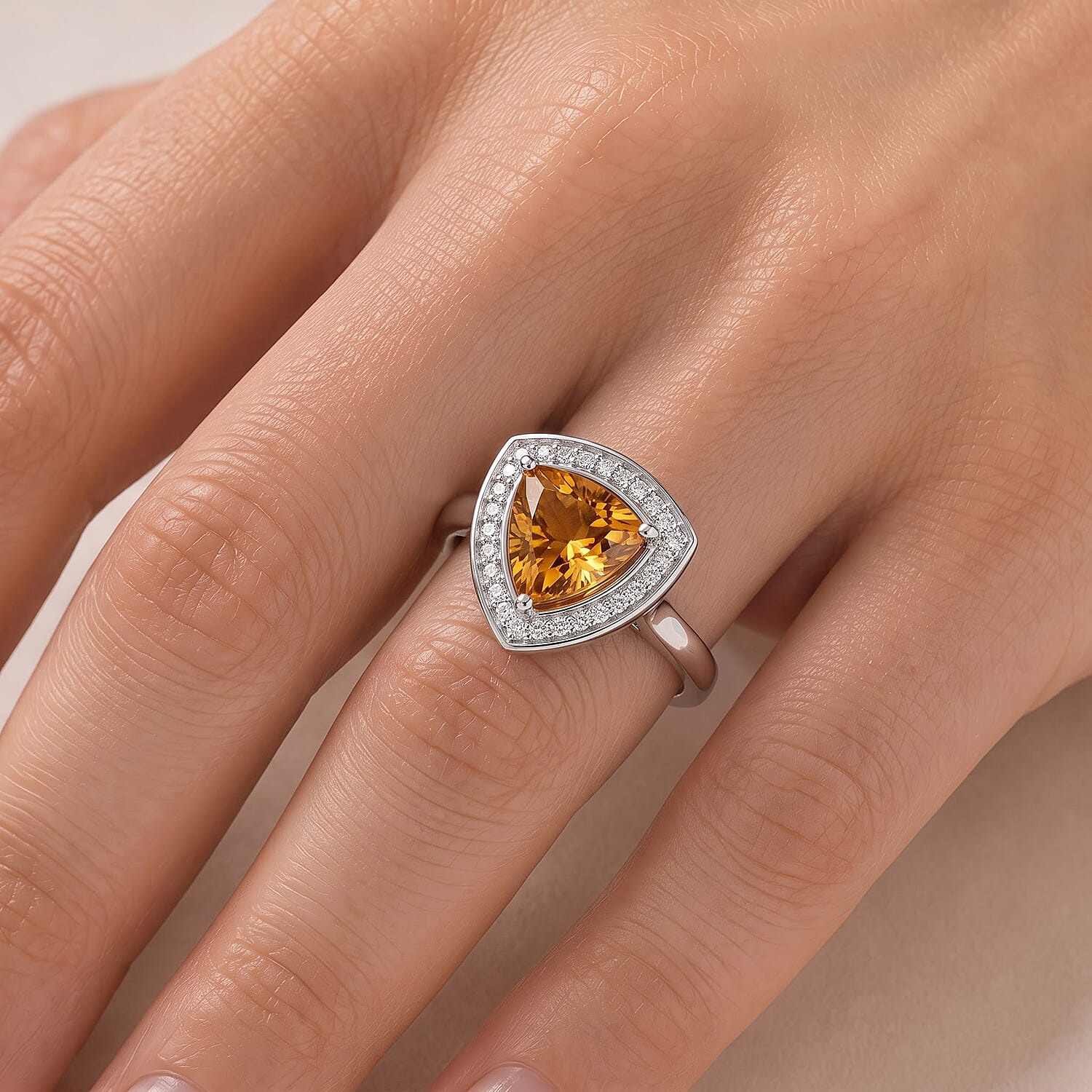 Luxoro Premium Golden Tanzanite and Diamond I2 1.80 ctw Royal Victorian Ring in 10K White Gold (Size 7.0)