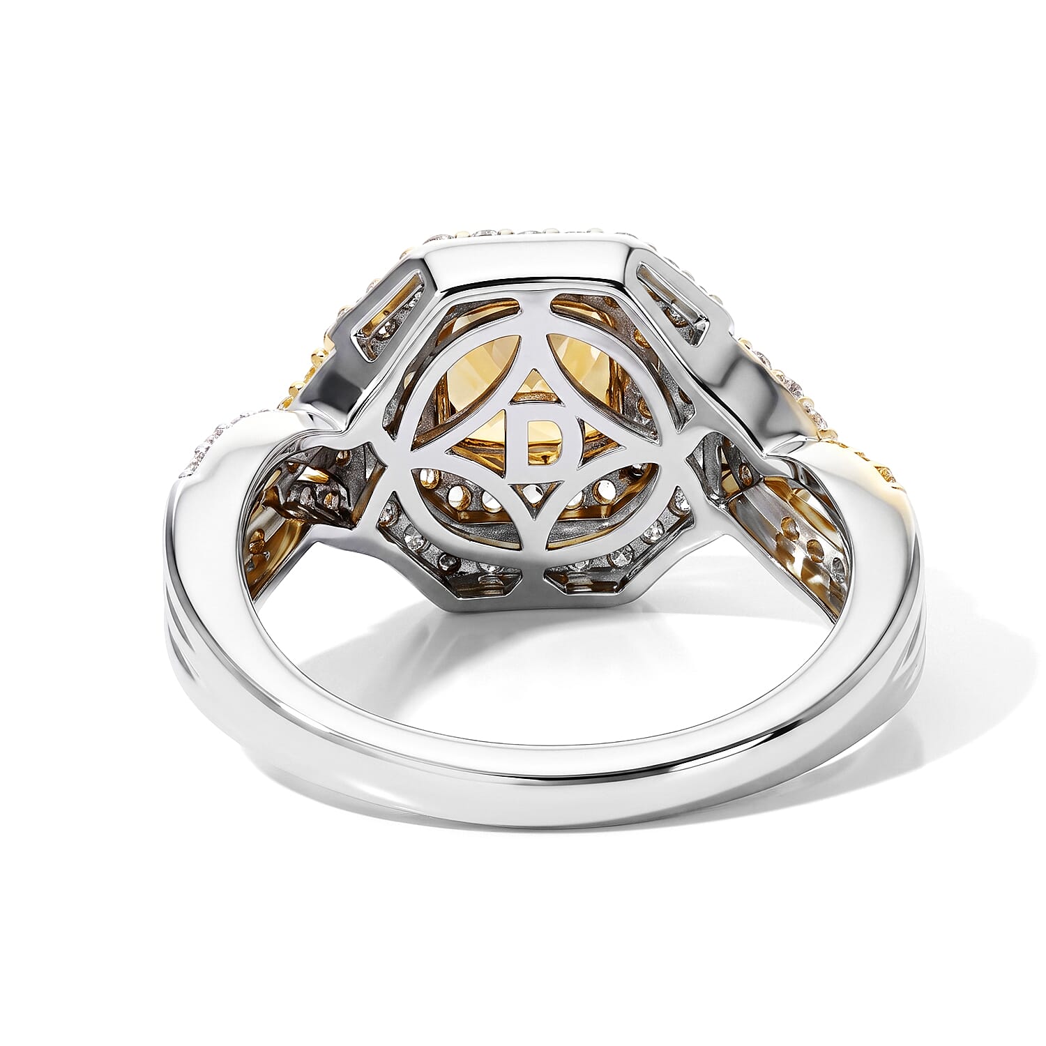 D'Joy Premium Golden Tanzanite and Multi Gemstone 1.50 ctw Ring in Rhodium Over Sterling Silver (Size 6.0)