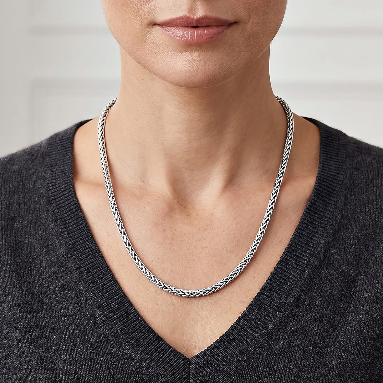 D'Joy Passport to Turkey Sumbo Kompor Necklace in Sterling Silver 20 Inches 16.00 Grams