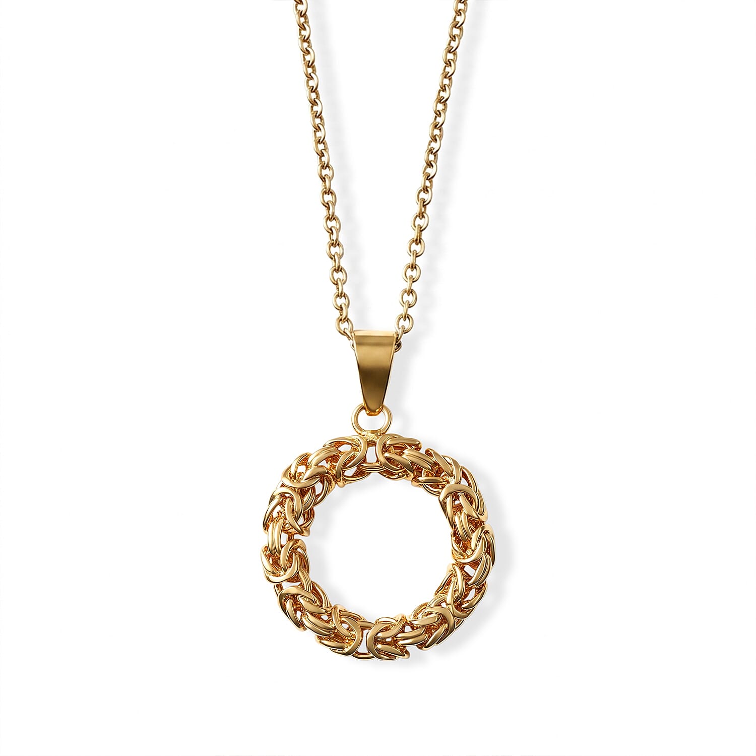 D'Joy Passport to Turkey Byzantine Pendant Without Chain in 22K Yellow Gold Over Sterling Silver 6.60 Grams