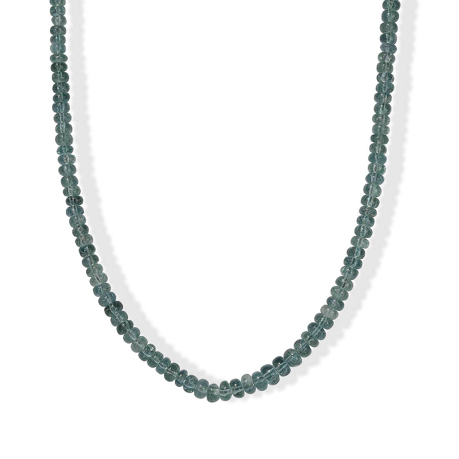 Luxoro AAA Lagoon Tourmaline 43.00 ctw Beaded Necklace in 14K Yellow Gold 18 Inches