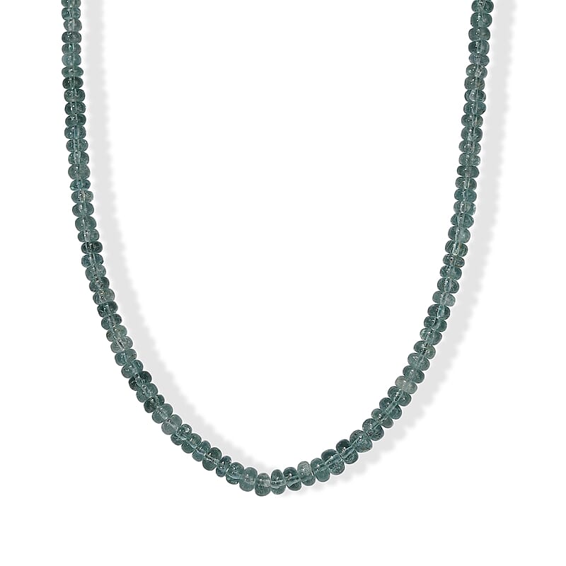 Luxoro AAA Lagoon Tourmaline 43.00 ctw Beaded Necklace in 14K Yellow Gold 18 Inches