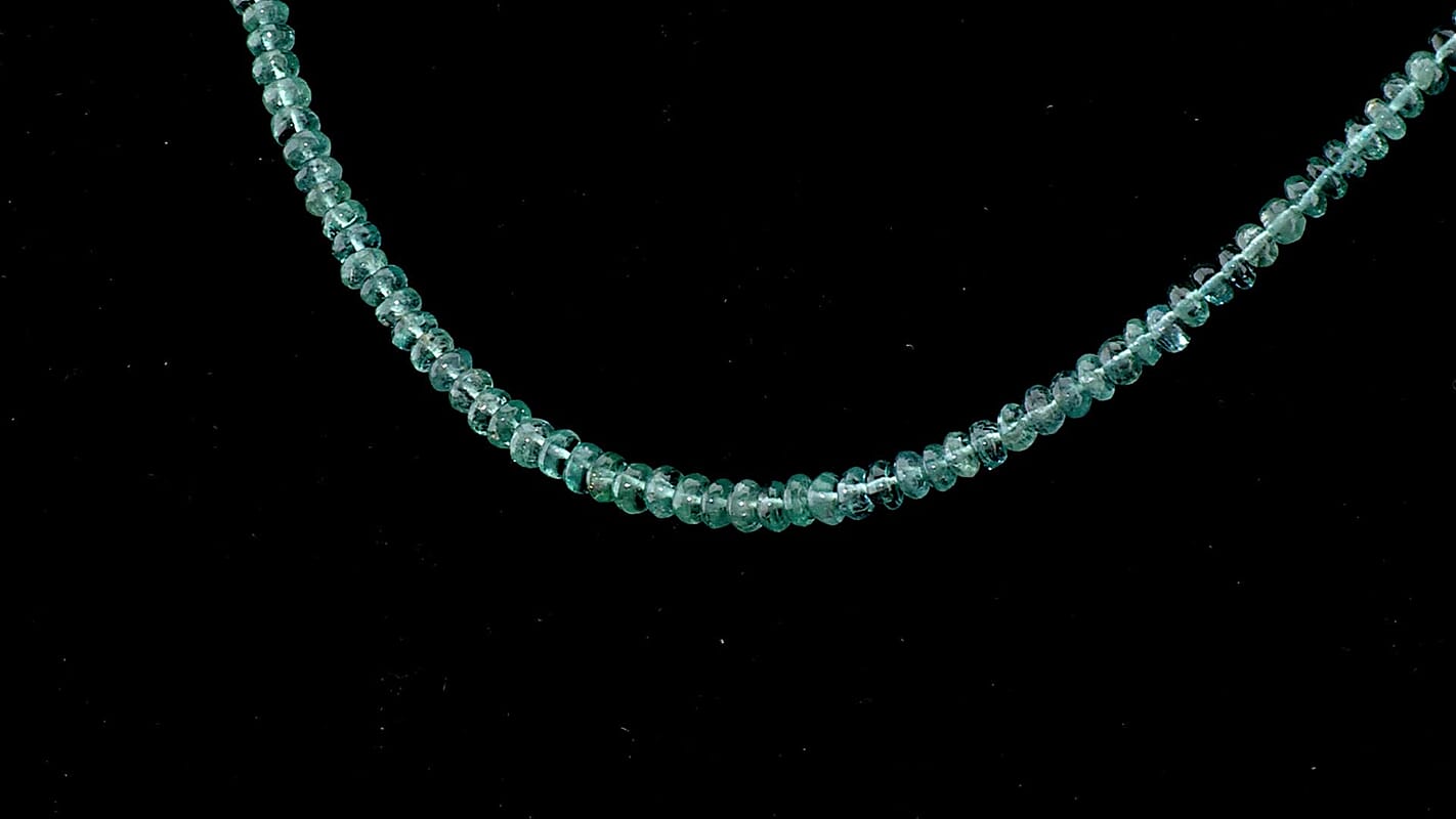Luxoro 14K Yellow Gold AAA Lagoon Tourmaline Beads Necklace (Size - 18) 43.00 ctw