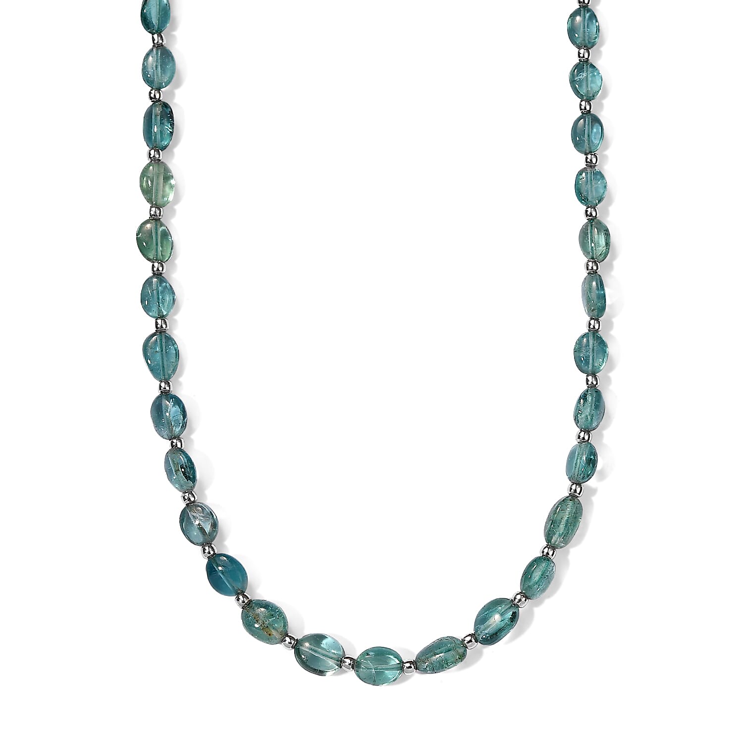 Luxoro AAA Arquiana Mint Tourmaline 26.50 ctw Beaded Necklace in 10K Yellow Gold 18 Inches