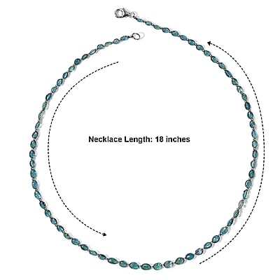 Luxoro AAA Arquiana Mint Tourmaline 26.50 ctw Beaded Necklace in 10K Yellow Gold 18 Inches
