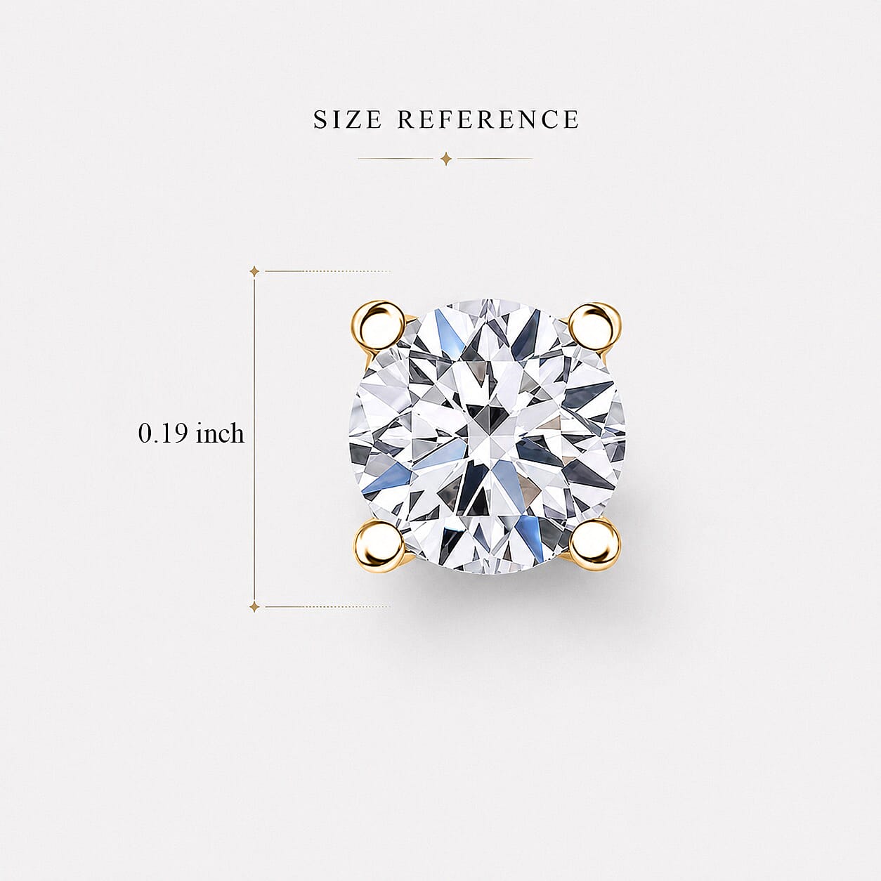 Luxuriant Lab Grown Diamond E-F VS 0.50 ctw Stud Earrings in 10K Yellow Gold