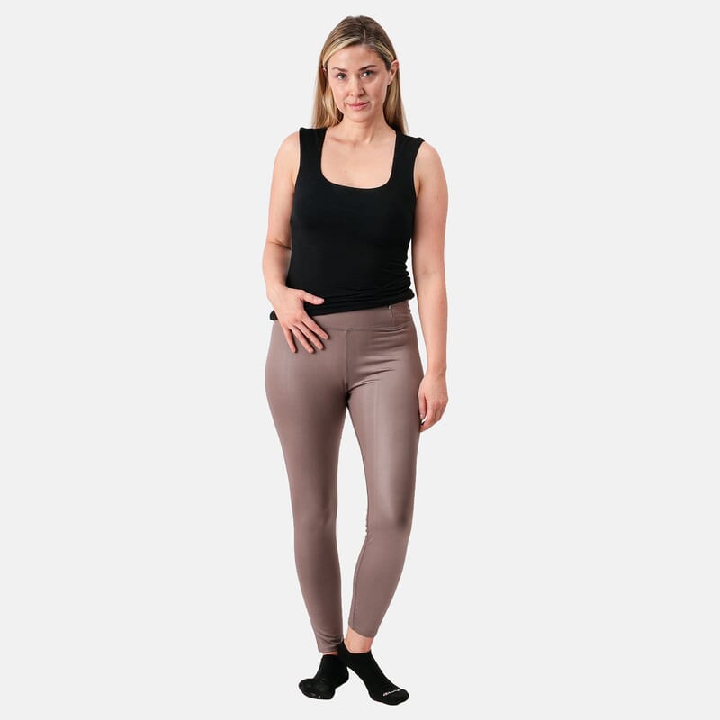 Tahari Jet Taupe High Waisted Leggins - S