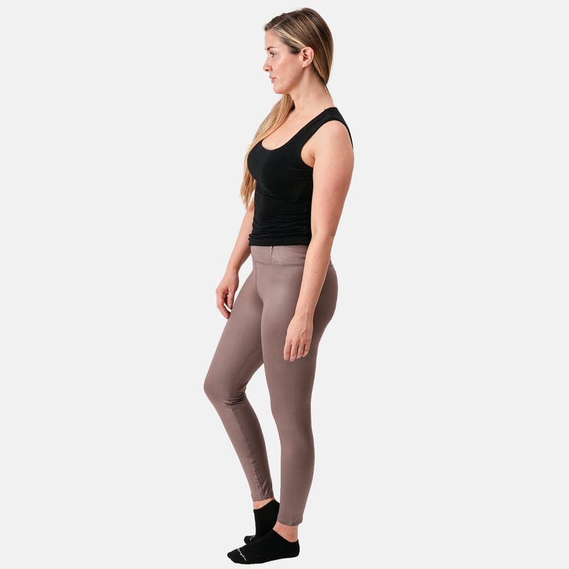 Tahari Jet Taupe High Waisted Leggins - S