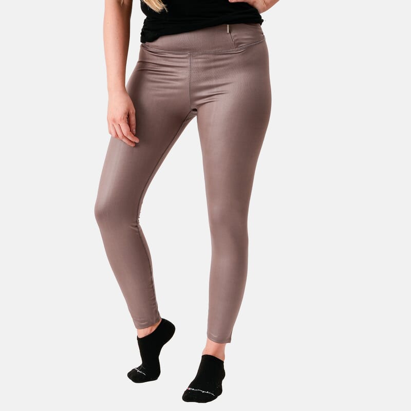 Tahari Jet Taupe High Waisted Leggins - S