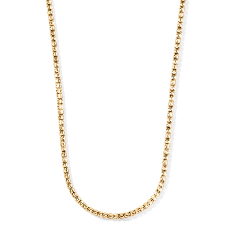 Italian 4.5mm Ice Chain Necklace in 14K Yellow Gold Over Sterling Silver 25.0 Grams 18 Inches