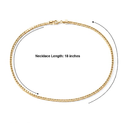 4.5mm Ice Chain Necklace in 14K Yellow Gold Over Sterling Silver 27.70 Grams 20 Inches