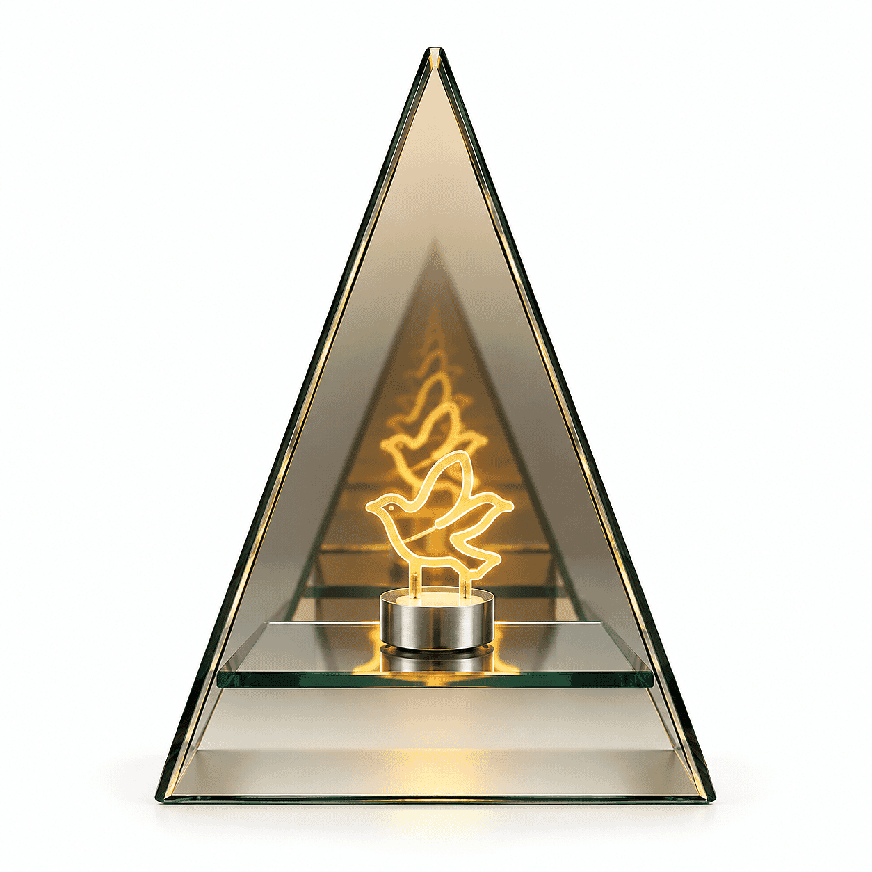 Livmore Hummingbird Glass and LED Decorative Ornaments (Battery 2xAA Not Including)