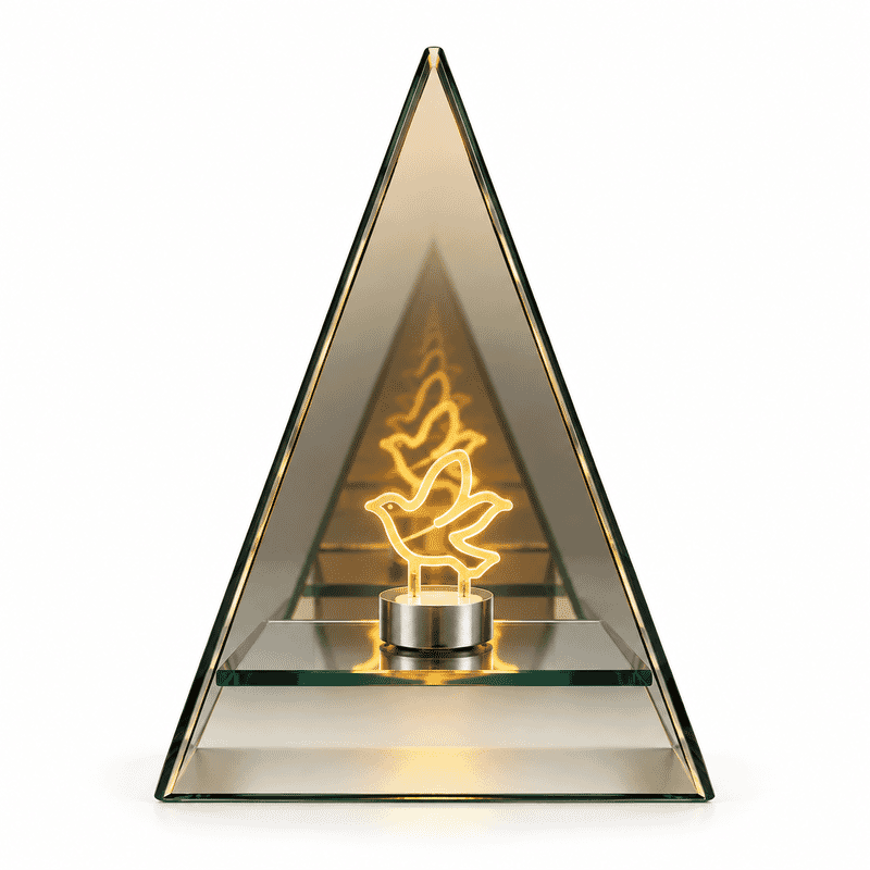 Livmore Hummingbird Glass and LED Decorative Ornaments (Battery 2xAA Not Including)