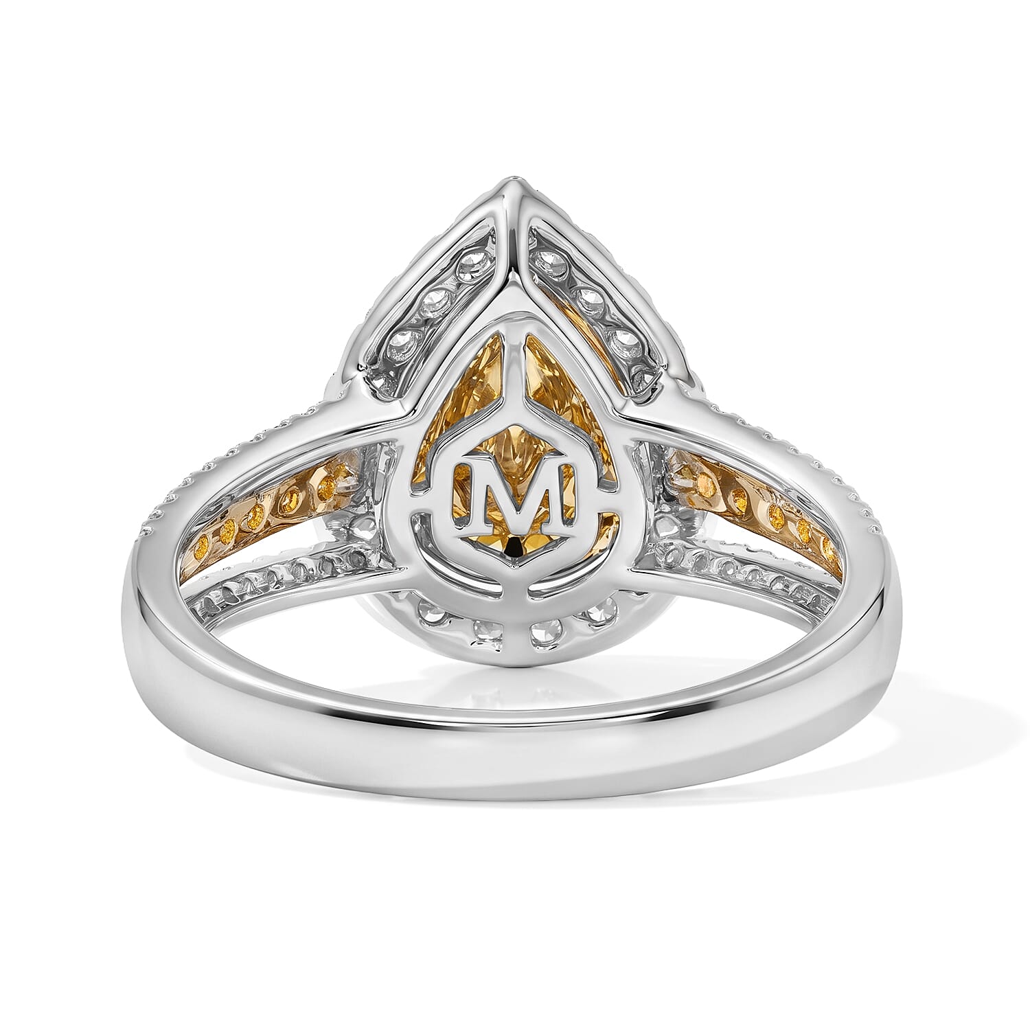 Modani Yellow and White Diamond 1.28 ctw Ring in 14K Yellow Gold (Size 5.0)