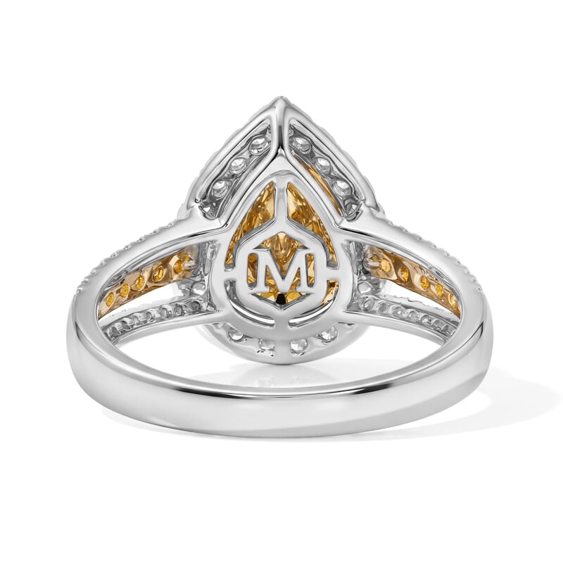 Modani Yellow and White Diamond G SI2 1.28 ctw Ring in 14K Yellow Gold (Size 6.0)