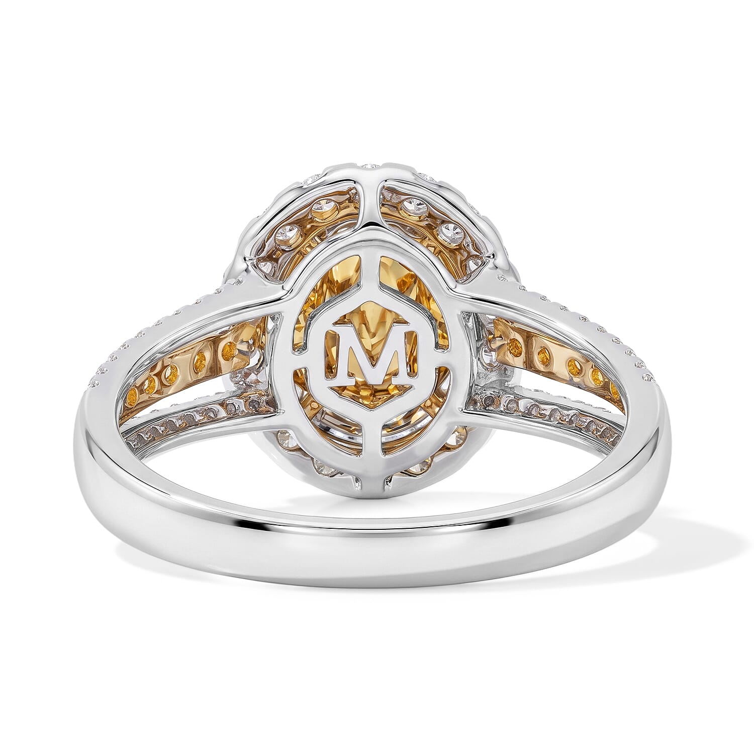 Modani Yellow and White Diamond 1.29 ctw Ring in 14K Yellow Gold (Size 5.0)