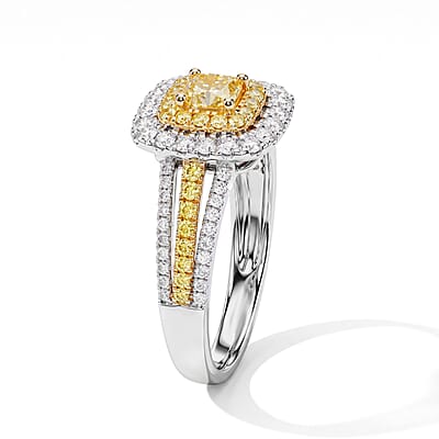 Modani Yellow and White Diamond 1.27 ctw Ring in 14K Yellow Gold (Size 5.0)